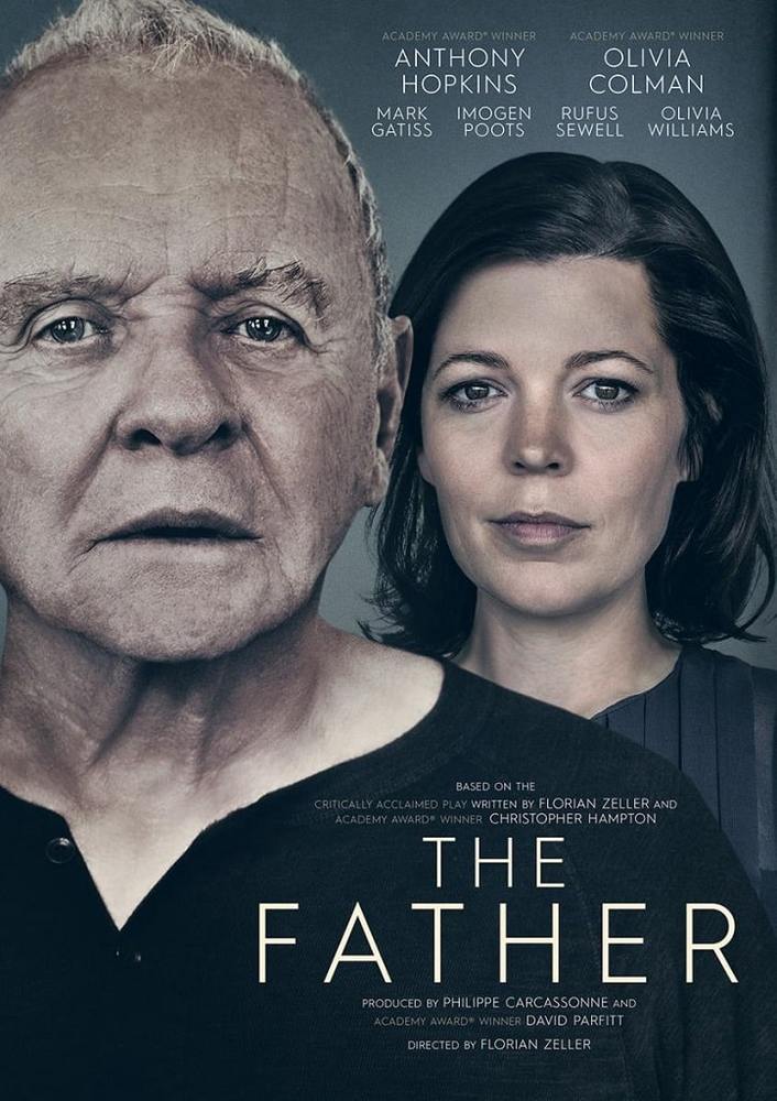 آنتونی هاپکینز و الیویا کلمن در پوستر فیلم سینمایی «پدر» (The Father)